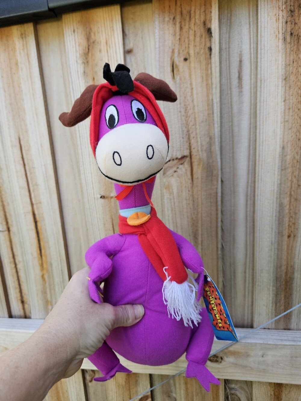 2008 Flintstones Dino Christmas Reindeer Plush 16” Hanna Barbera Holiday